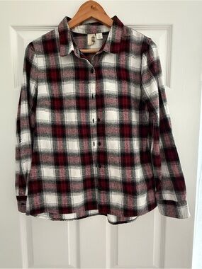 Francesca’s Birdcage Label Anthropology Plaid Button Up Shirt Women’s S